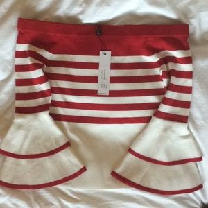 Love Token  Summer off the shoulder sweater